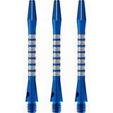 *Shot Pyramid Dart Shafts - Aluminium Anodised - Blue Medium
