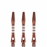 *Shot Pyramid Dart Shafts - Aluminium Anodised - Copper Short