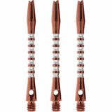 *Shot Pyramid Dart Shafts - Aluminium Anodised - Copper Medium