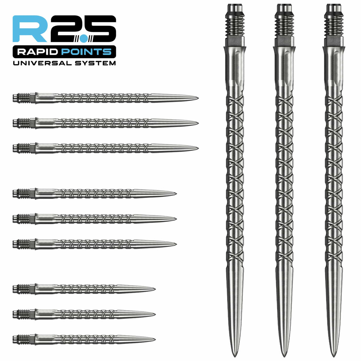 Mission R2.5 Rapid Dart Points - Steel Tip - SC1