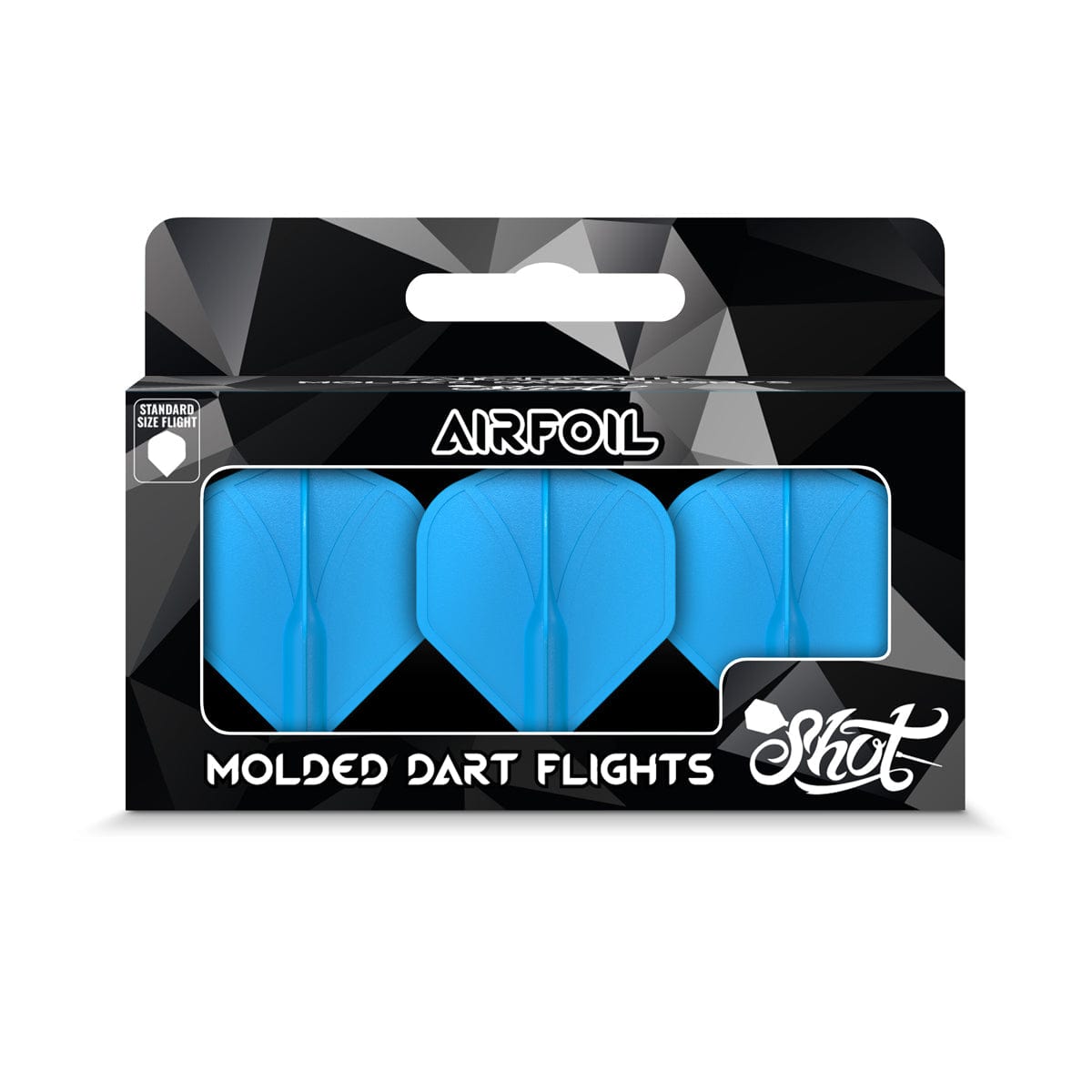 Shot Airfoil Dart Flights - Moulded Flight and Shaft - Standard