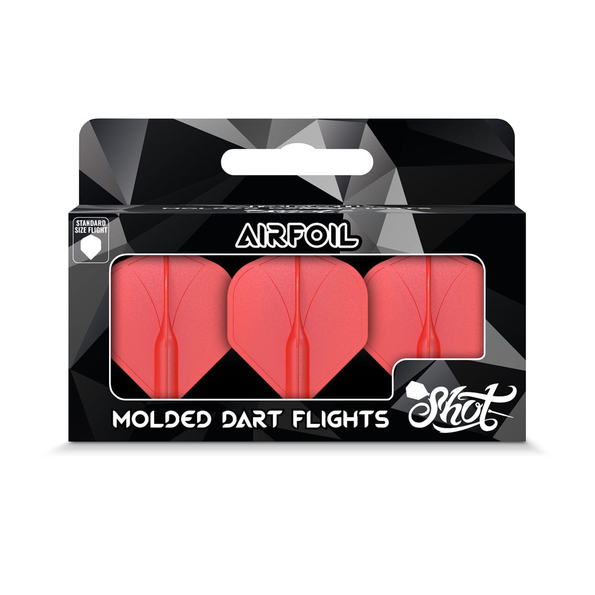 Shot Airfoil Dart Flights - Moulded Flight and Shaft - Standard
