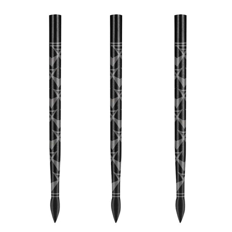 Shot Arrowhead Dart Points - Replacement Spare Points - 38mm - Black