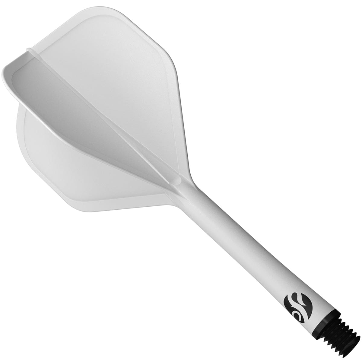 Shot Flight Deck One Piece Dart Flight and Shaft System White