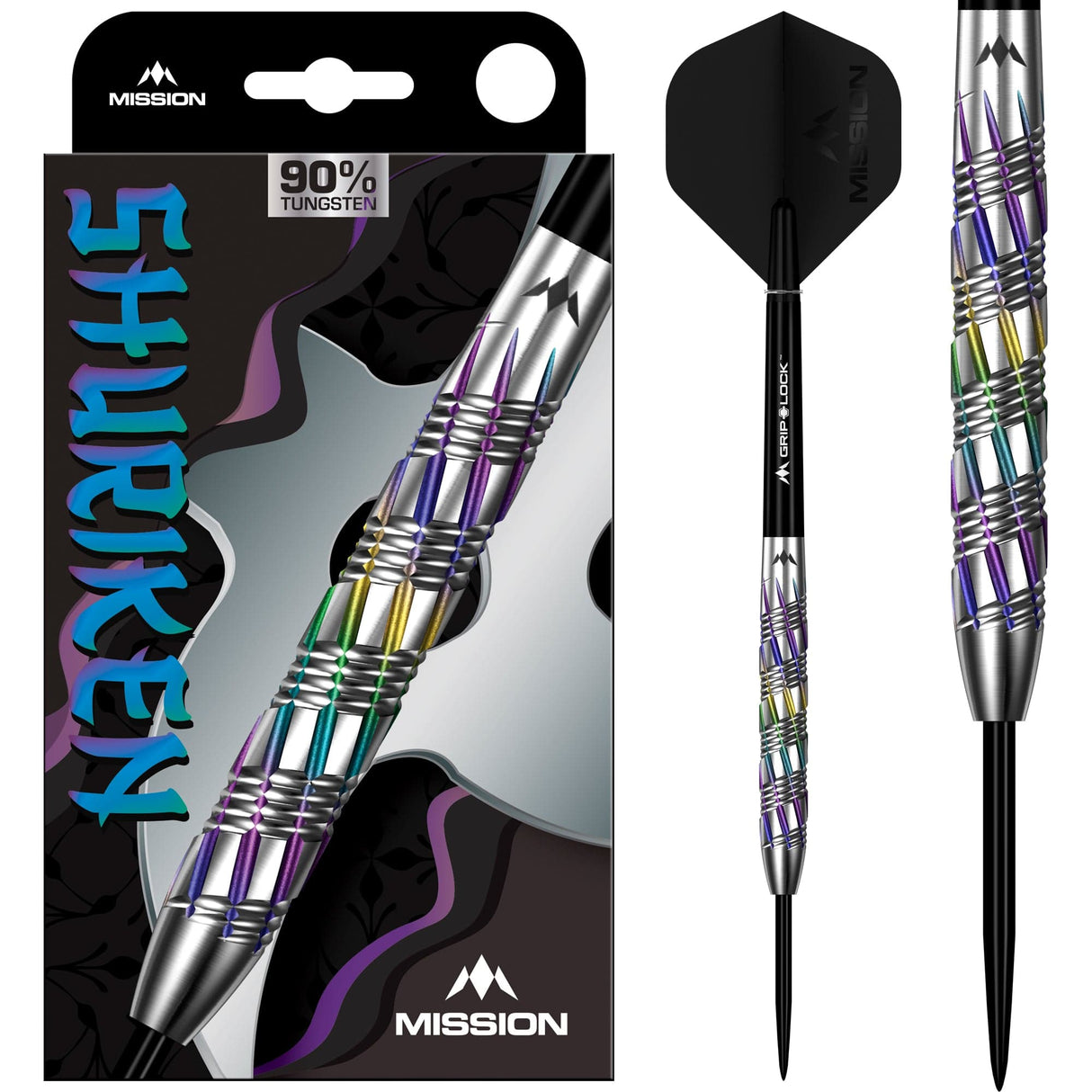 Mission Shuriken Darts - Steel Tip - 90% Tungsten