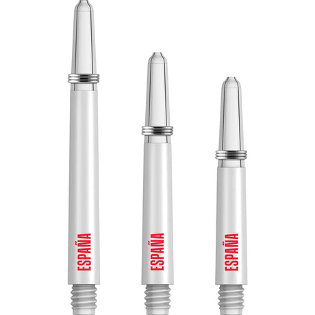 *Espana Football Nylon Shafts - Dart Stems with Springs - Spain - White