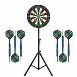 Mission Samurai Infinity Dartboard & Stand Set - Dart Board, Stand & 2 sets of Brass Darts