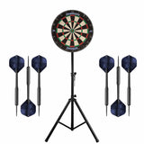 Mission Shogun Dartboard & Stand Set - Dart Board, Stand & 2 sets of Brass Darts
