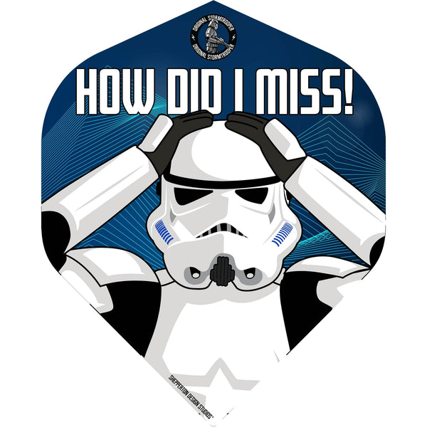 Original StormTrooper Dart Flights - Official Licensed - No2 - Std - Storm Trooper - How Did I Miss