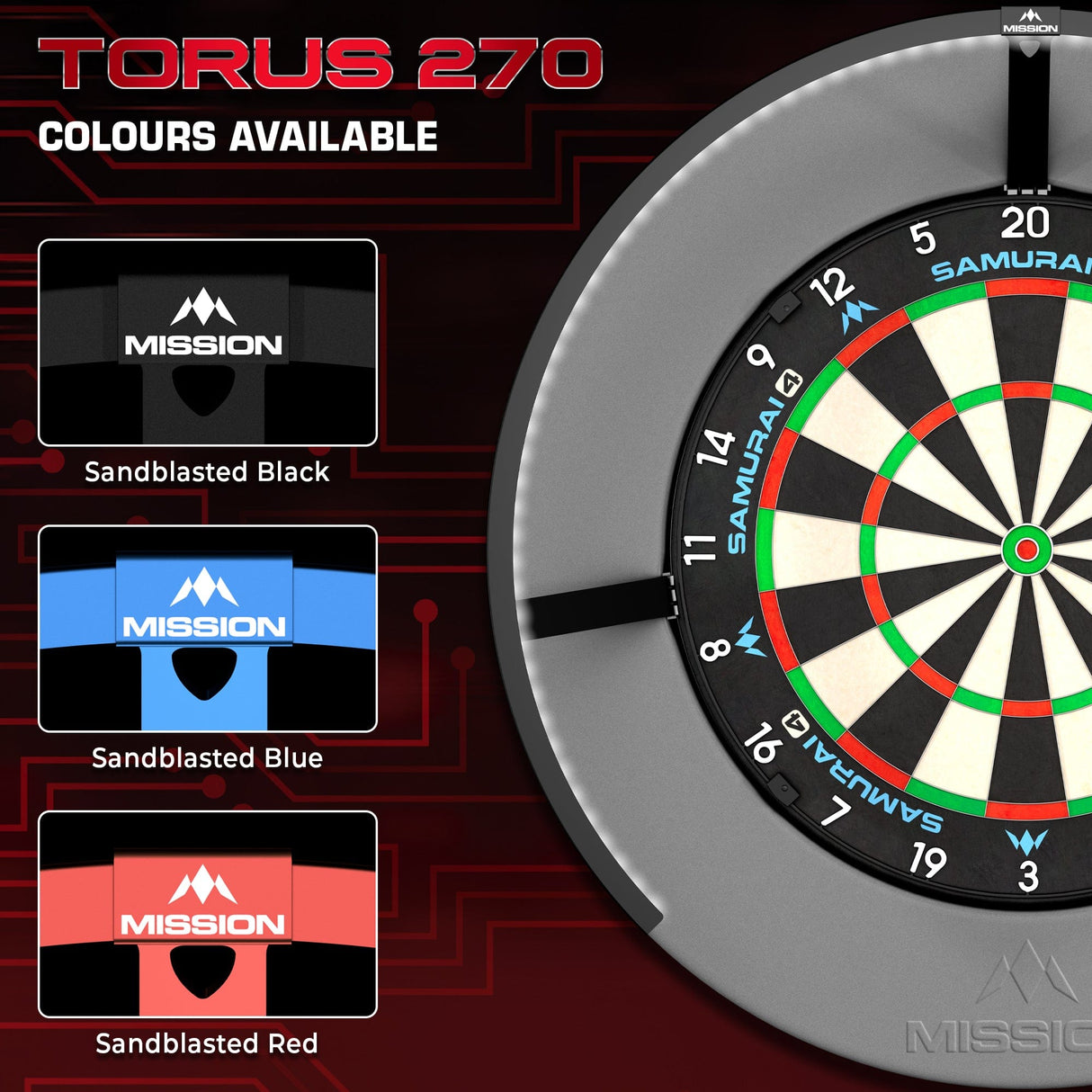 Mission Torus 270 - Dartboard Lighting - USB-C