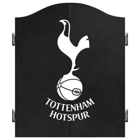 Tottenham Hotspur Dartboard Cabinet - Official Licensed - Spurs -  C3 - Black - White Crest