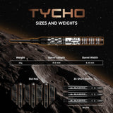 Mission Tycho Darts - Soft Tip - 95% Tungsten - Black & Bronze PVD - 20g