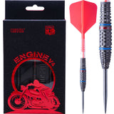 Cuesoul Engine V4 Darts - Steel Tip - 90% Tungsten - Hope Ring - Red 21g