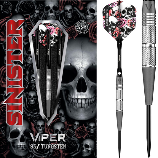 Viper Sinister Darts - Steel Tip - 90% - Sandblasted - S3 - Twin-Knurl 21g