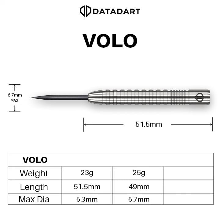 Datadart Volo Darts - Steel Tip - 90% Tungsten