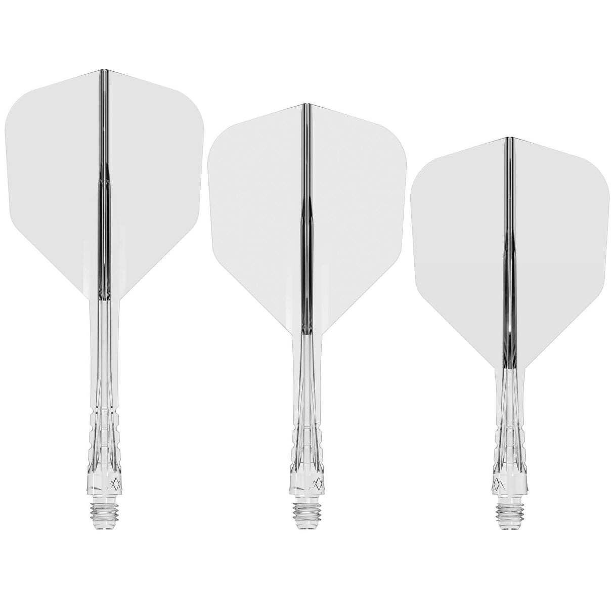 Mission Force 90 Vortex - Moulded Flight & Shaft - Clear No6 / Short