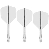 Mission Force 90 Vortex - Moulded Flight & Shaft - Clear No6 / Short