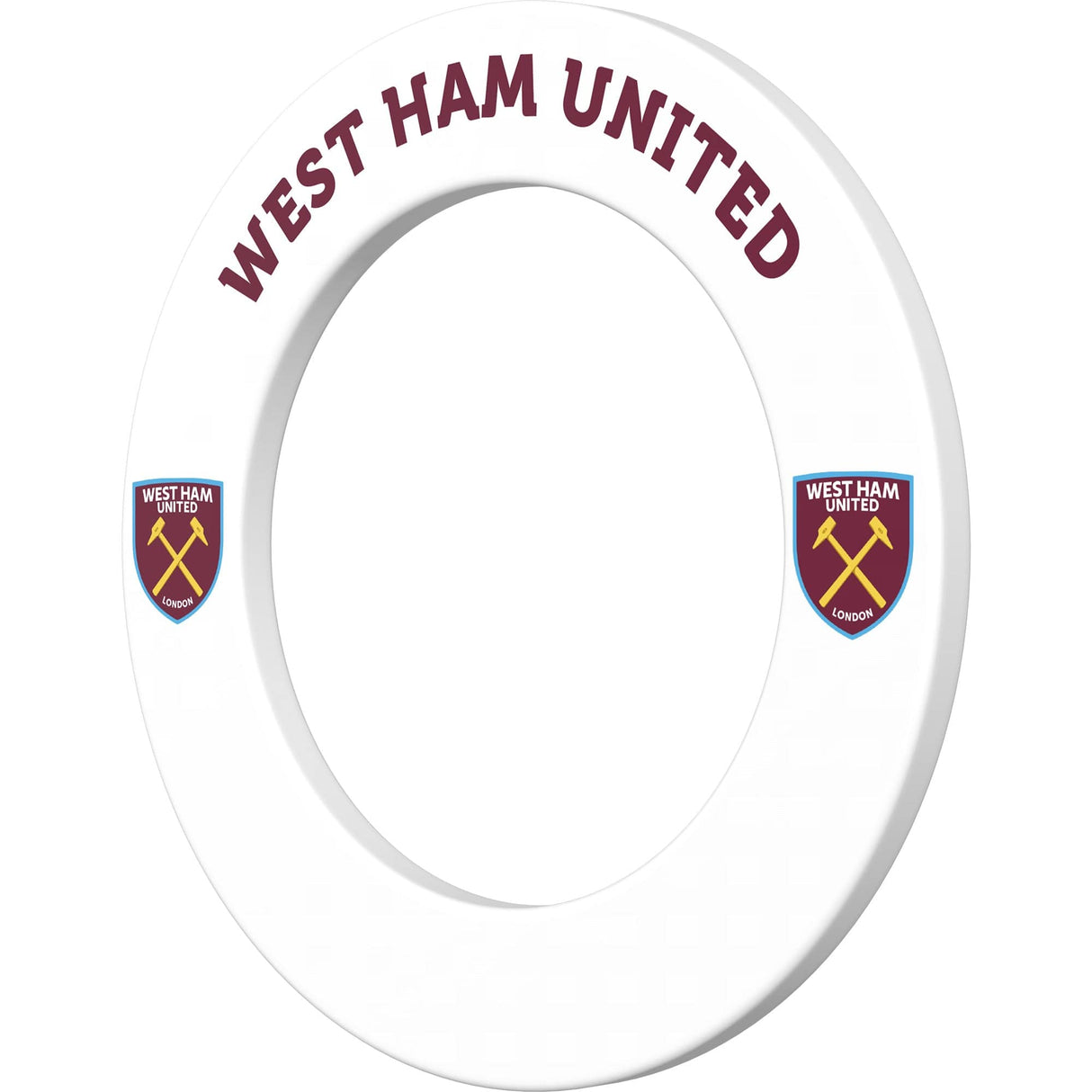 West Ham United FC - Official Licensed - Dartboard Surround - S2 - White Crest