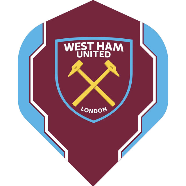 West Ham United FC - Official Licensed - Dart Flights - No2 - Std - F2 - Geo Design
