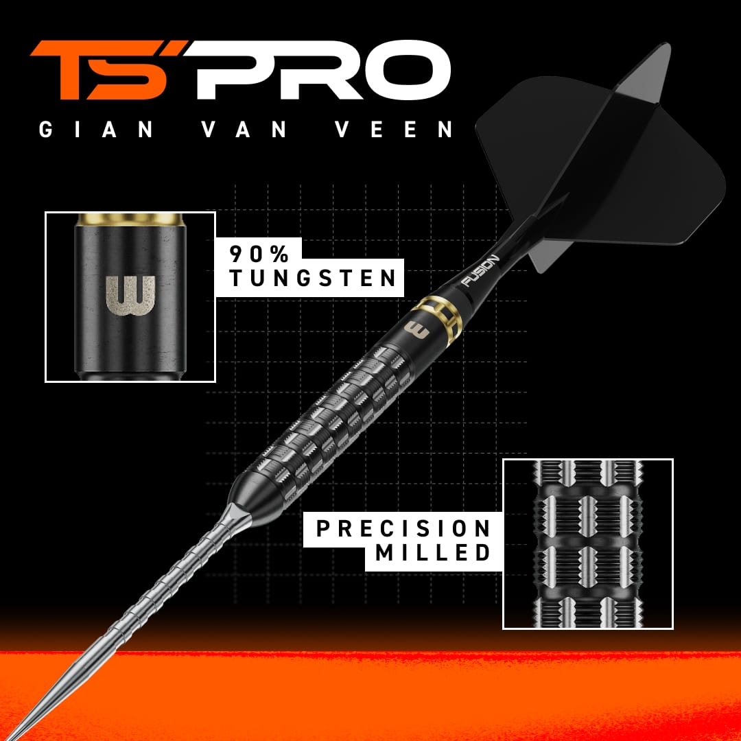 Winmau Gian van Veen Switch Darts - Steel Tip - 90% Tungsten - TS-Pro
