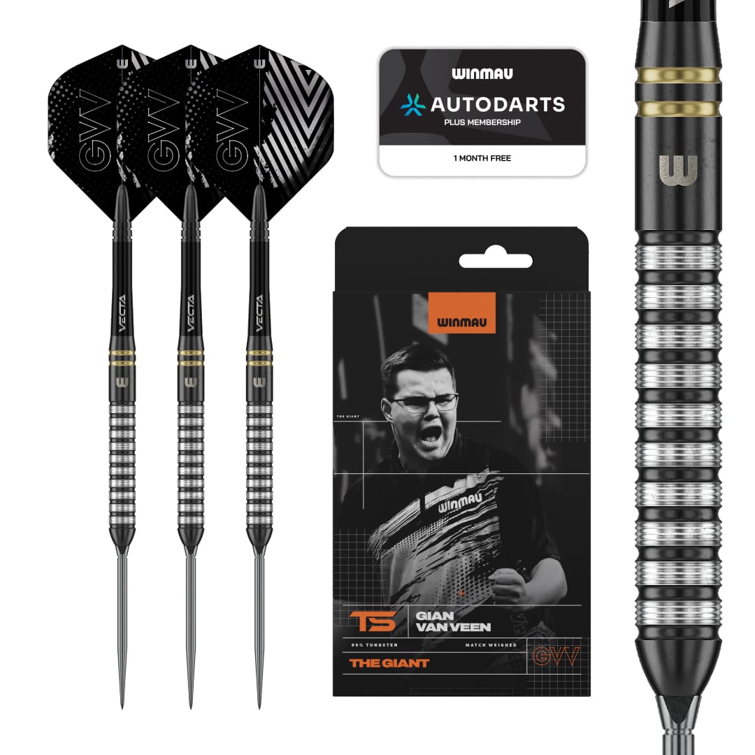 Winmau Gian van Veen Switch Darts - Steel Tip - 90% Tungsten - TS
