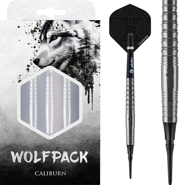 Caliburn Wolfpack Darts - Soft Tip - 90% Tungsten - W6 - 19g PERS