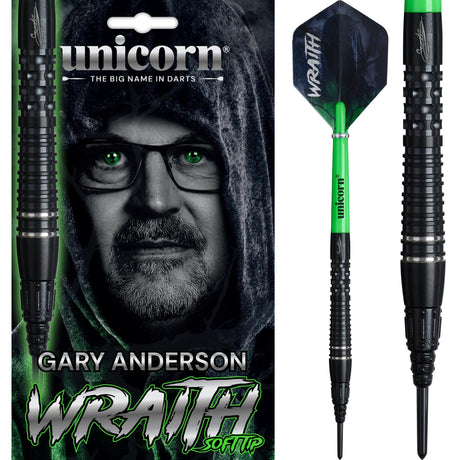 Unicorn Wraith Darts - Soft Tip - 90% Tungsten - Gary Anderson - Phase 6 20g