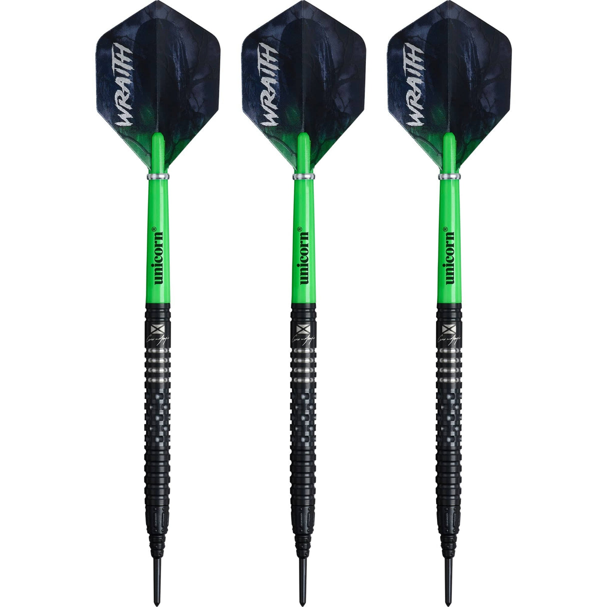 Unicorn Wraith Darts - Soft Tip - 90% Tungsten - Cameron Menzies 20g