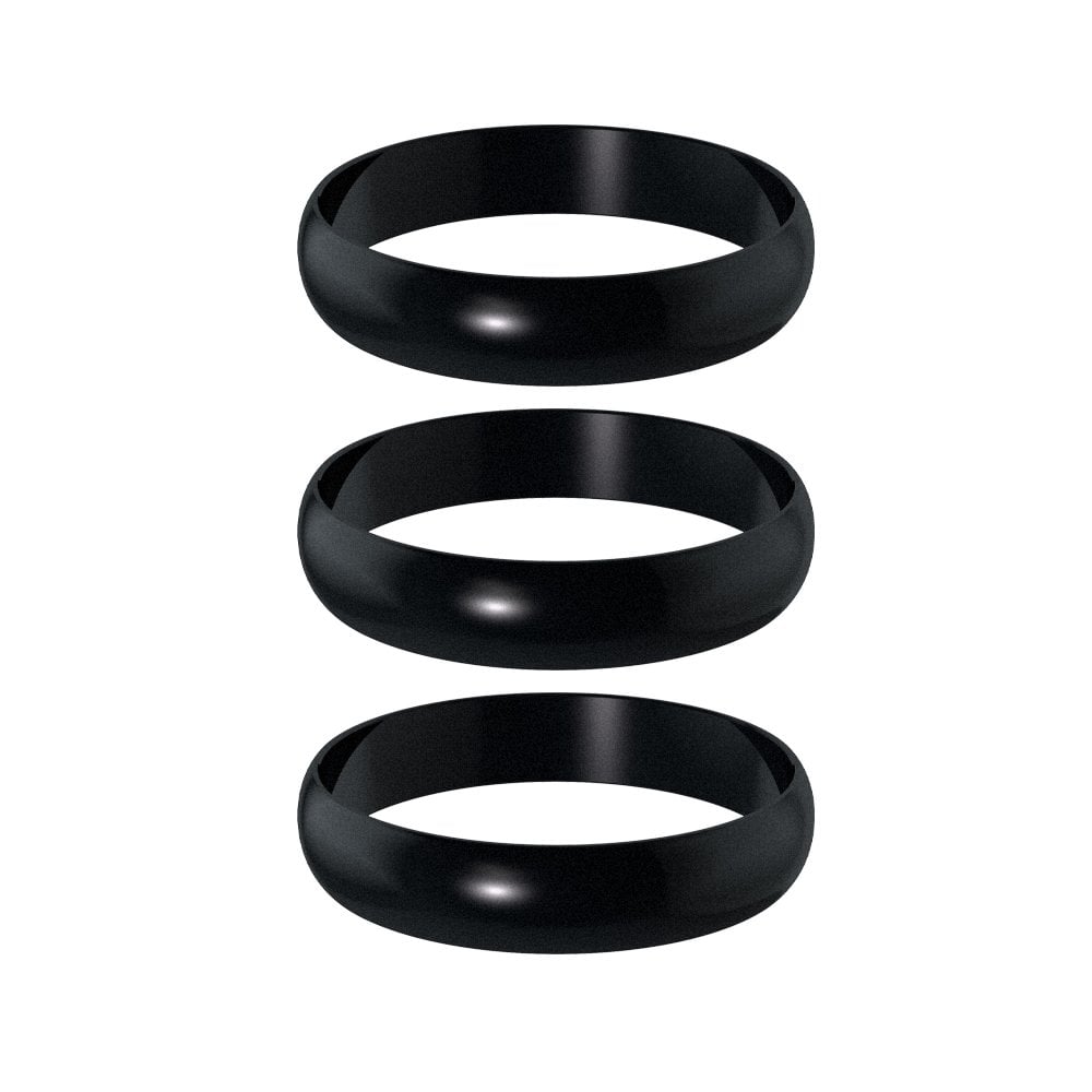 *Harrows Supergrip Shafts - Replacement Spare Rings - Pack 3 Black