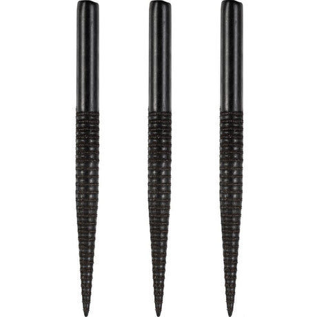 *Harrows Laser Cut Spare Points - Steel Tip - Black - Ringed