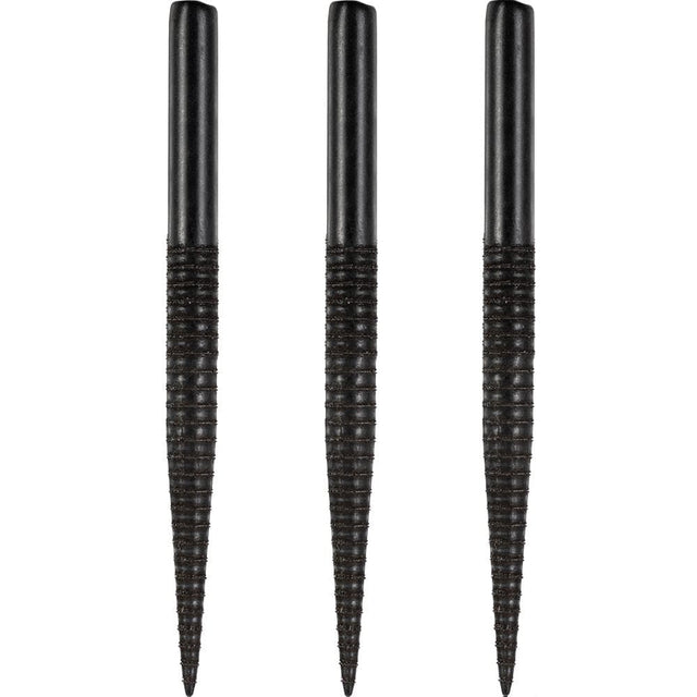 *Harrows Laser Cut Spare Points - Steel Tip - Black - Ringed