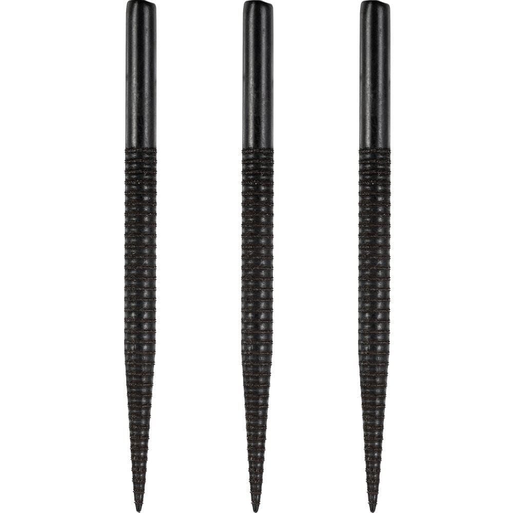 *Harrows Laser Cut Spare Points - Steel Tip - Black - Ringed