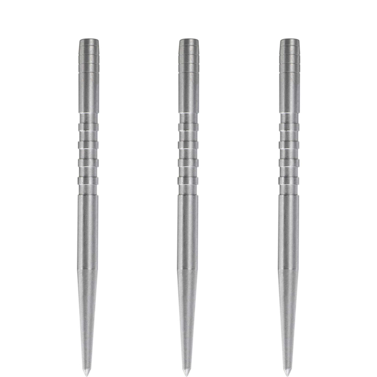 Condor Beak Dart Points - Steel Tip Replacement Points - with Cut - Silver