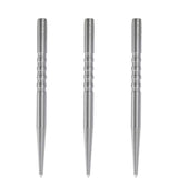 Condor Beak Dart Points - Steel Tip Replacement Points - with Cut - 5 Ring - Silver
