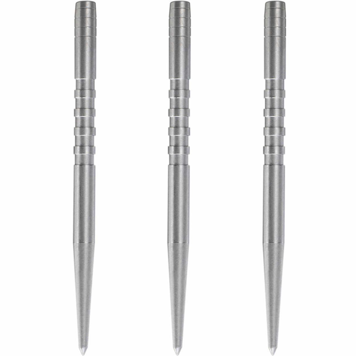 Condor Beak Dart Points - Steel Tip Replacement Points - with Cut - Silver