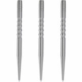 Condor Beak Dart Points - Steel Tip Replacement Points - with Cut - 5 Ring - Silver