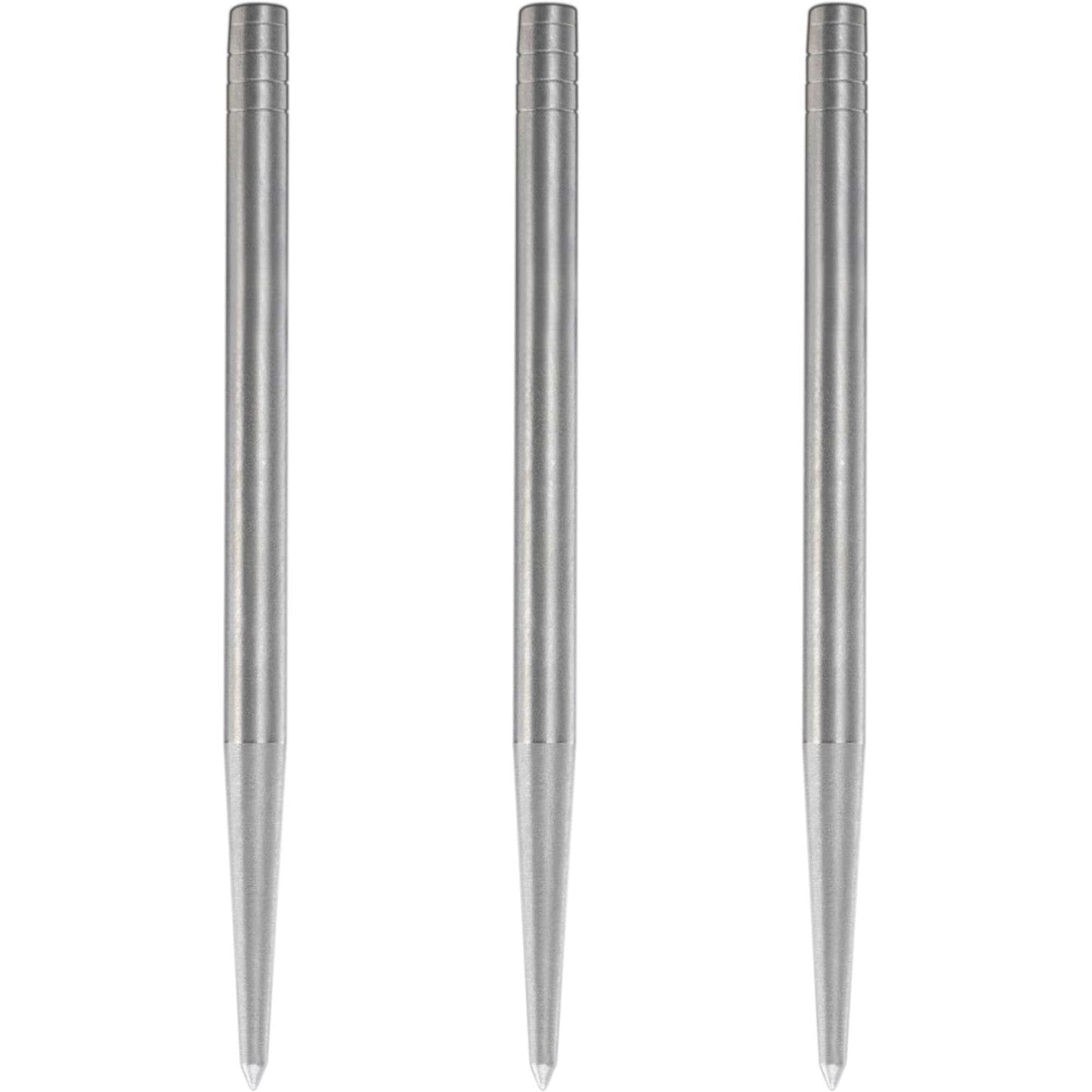 Condor Beak Dart Points - Steel Tip Replacement Points - without Cut - Smooth - Silver