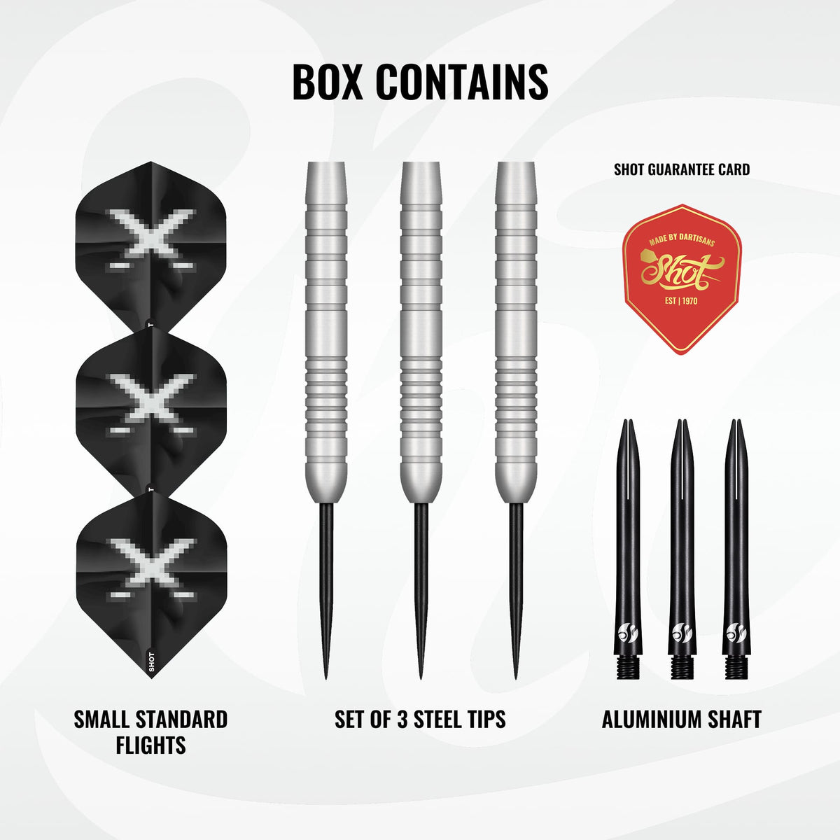 Shot X-Pro Darts - Steel Tip - 60% Tungsten