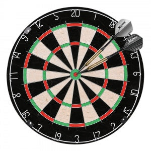 XQMax Darts Dartboard Starter Set - With Scoreboard - 2 Sets Brass Darts