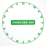 Precise 180 Number Ring - One-Piece - Colours Emerald Green