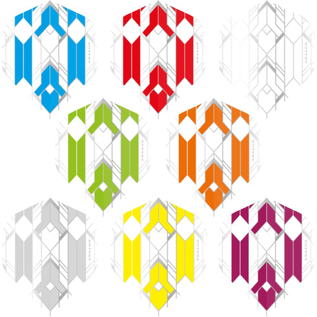 *Amazon Glaze Dart Flights - No2 - Std - White