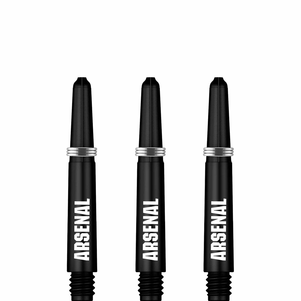 Arsenal FC Dart Shafts - Official Licensed - Dart Stems with Springs - The Gunners - Black Short