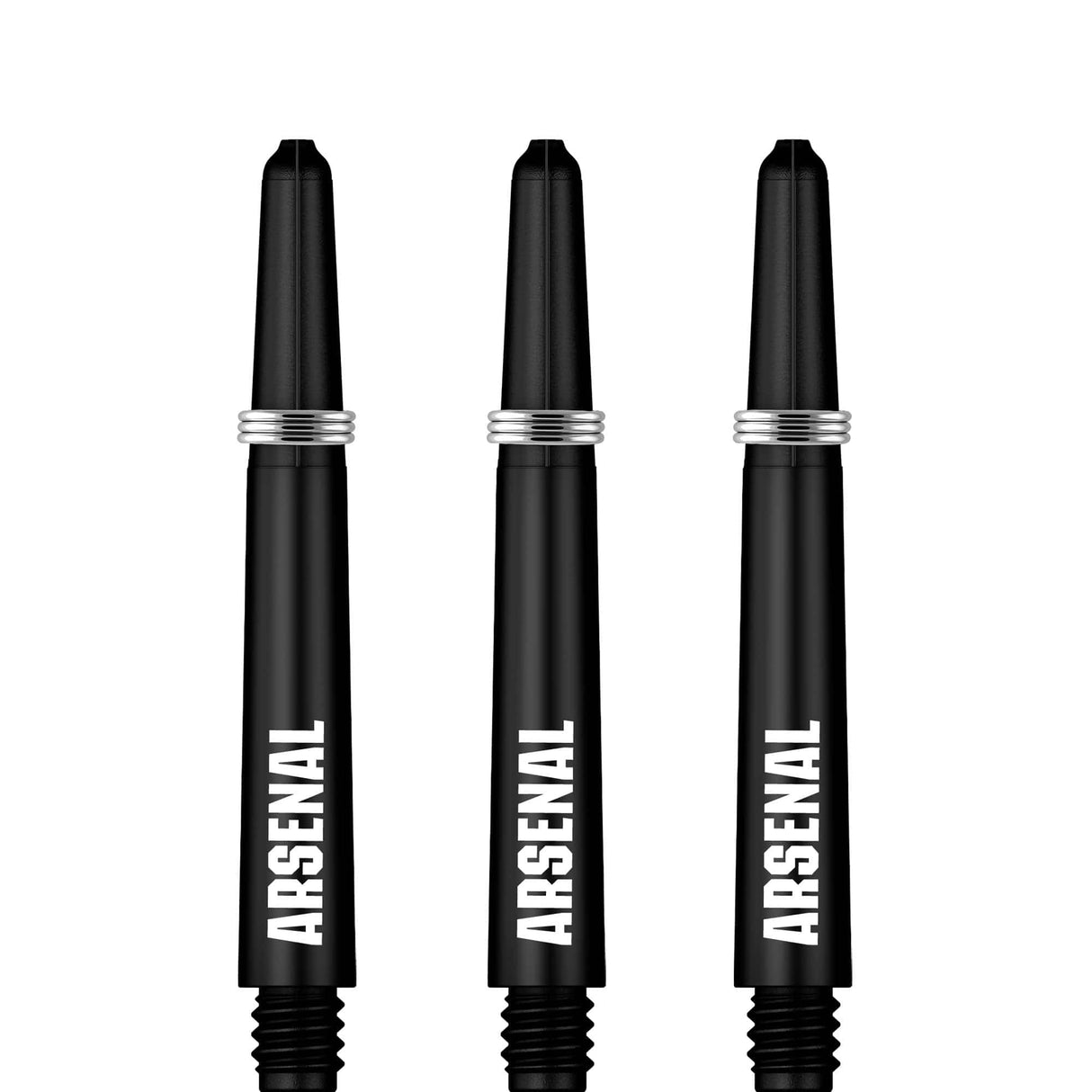 Arsenal FC Dart Shafts - Official Licensed - Dart Stems with Springs - The Gunners - Black Tweenie