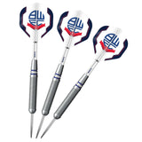 Bolton Wanderers Darts - Steel Tip Brass - Official Licensed - BWFC - 22g