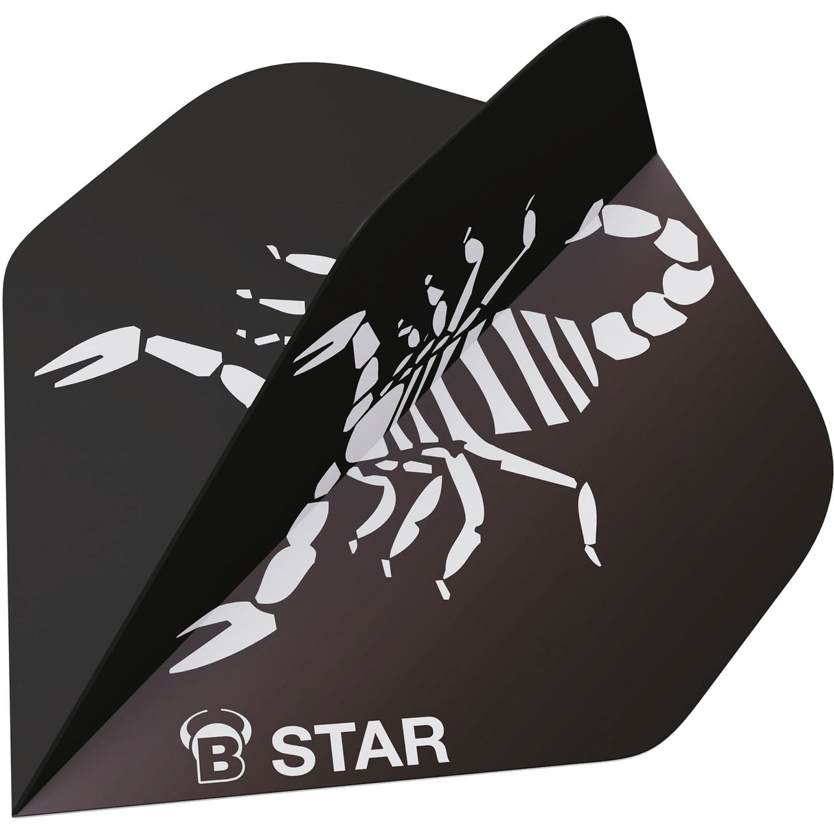 BULL'S B-Star Dart Flights - 100 Micron - A-Std - Scorpion - Black