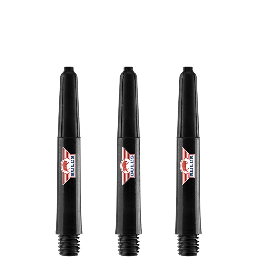 Bulls Airstriper Dart Shafts - Polycarbonate - Black Short