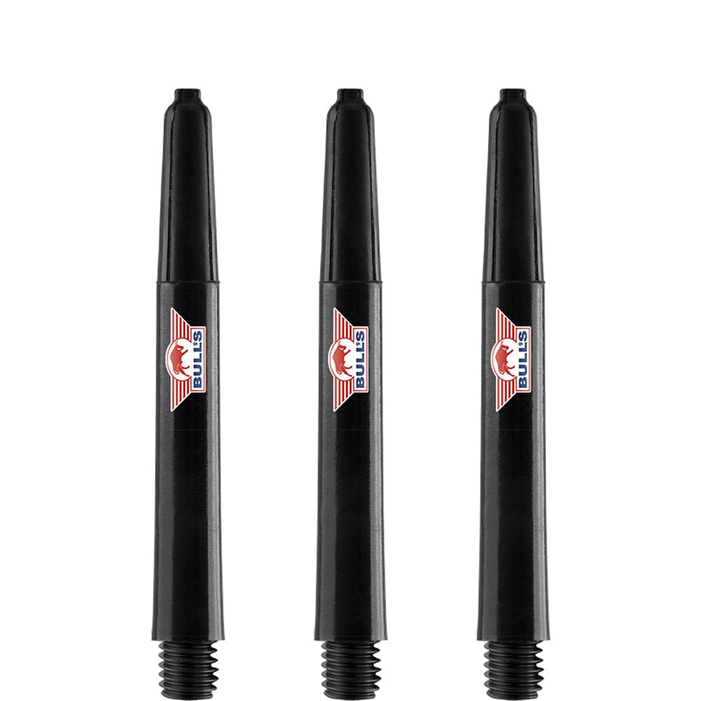 Bulls Airstriper Dart Shafts - Polycarbonate - Black Tweenie