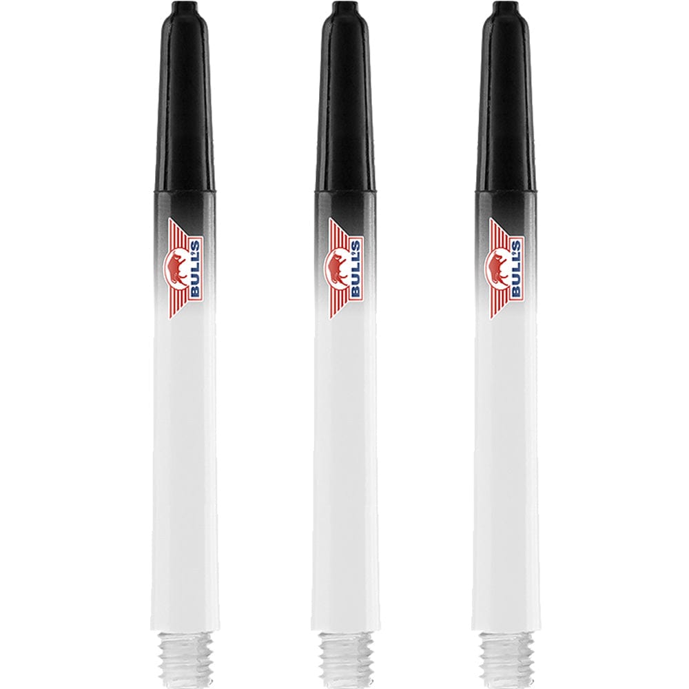 Bulls Airstriper Dart Shafts - Polycarbonate - Clear Black Medium