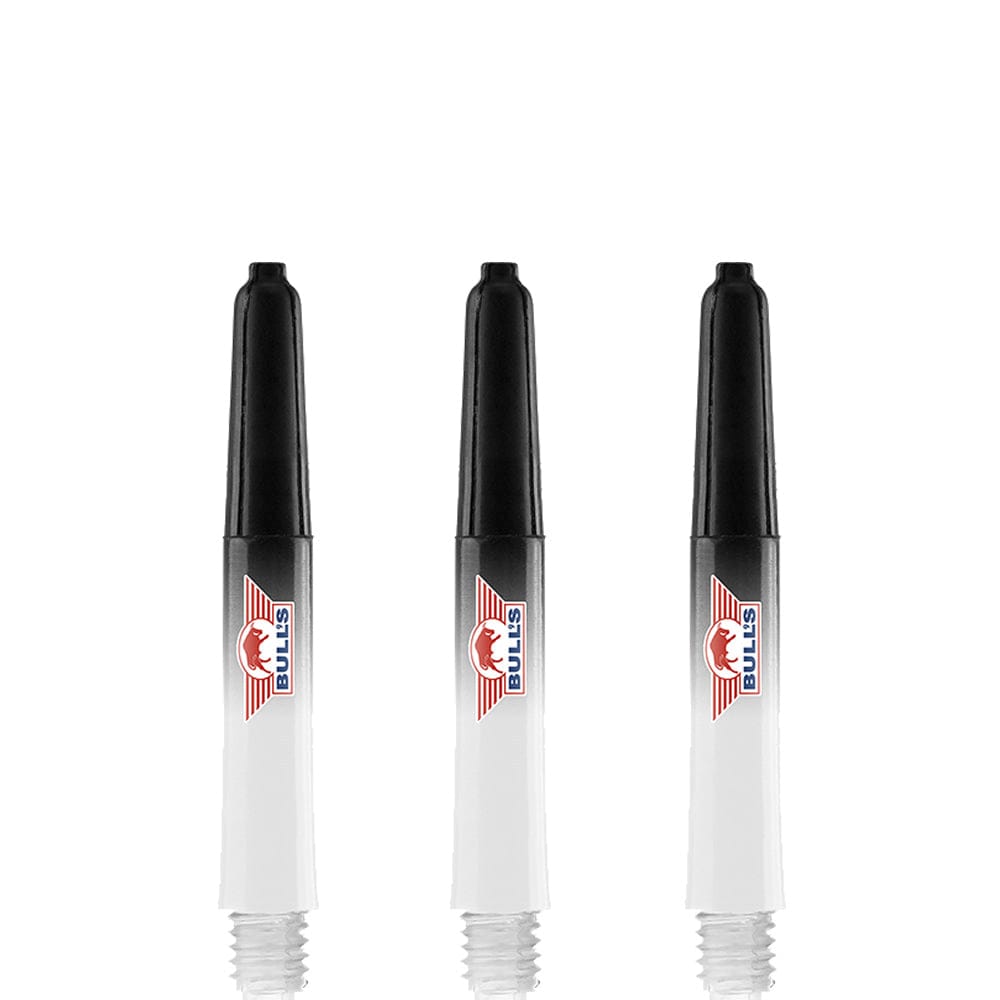 Bulls Airstriper Dart Shafts - Polycarbonate - Clear Black Short