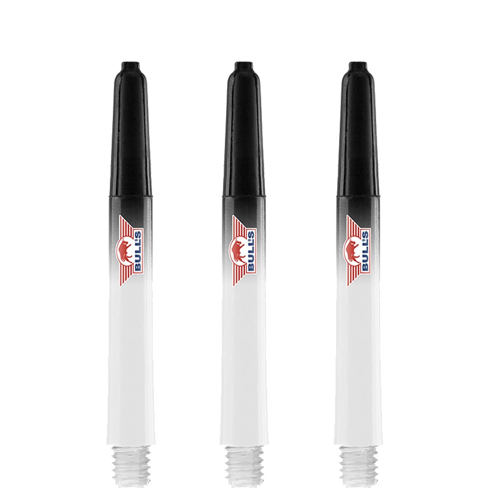Bulls Airstriper Dart Shafts - Polycarbonate - Clear Black Tweenie